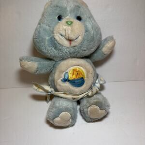 Vintage 1983 Kenner Care Bears Baby Tugs Toy Plushy Bear Diaper 1980s
